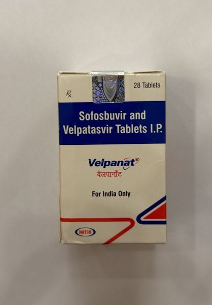 Софосбувір 400 мг+Велпатасвір 100 мг Sofosbuvir and Velpatasvir Tablets I.P. Velpatasvir фото